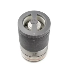 Peugeot Geschenkverpakking Maestro Zoutmolen + 3 zouten (Kalahari, Rose des Andes, Mélange Fraîcheur) graphite light