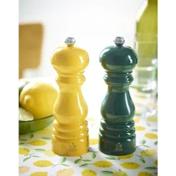 Peugeot Paris u'Select Zirlion Manuele zoutmolen in gelakt hout 18cm bosgroen