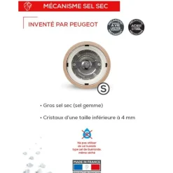 Peugeot Paris u'Select zoutmolen 12cm Satijnzwart