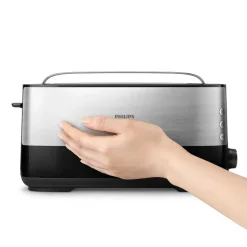 Philips HD2692/90 Viva Collection Broodrooster lange sleuf RVS/Zwart