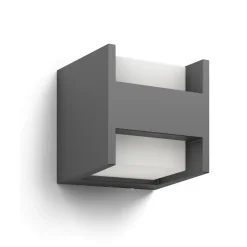 Philips Lighting Arbour wall lantern anthracite 2x4.5W