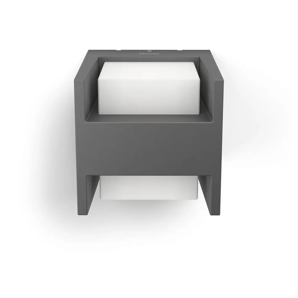 Philips Lighting Arbour wall lantern anthracite 2x4.5W