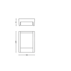 Philips Lighting Arbour wall lantern anthracite 1x6W 230V