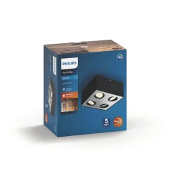 Philips Lighting BOX special form black 4x4.5W SELV