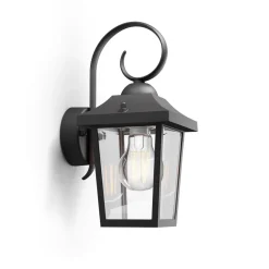 Philips Lighting Buzzard wall lantern black 1x60W 230V