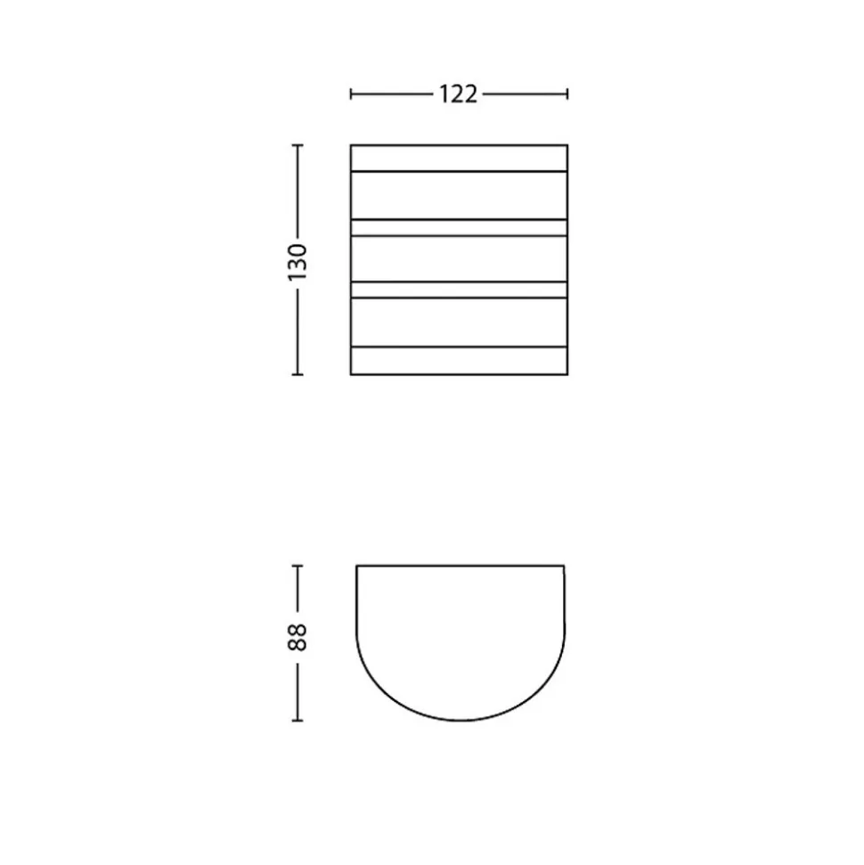 Philips Lighting Calgary wall lantern inox 1x3W 230V