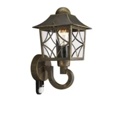 Philips Lighting CAMBRIDGE wall lantern BlackBrush 1x60W