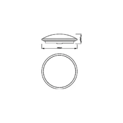 Philips Lighting Cavanal SS RD 12W 27K W HV IP44 06