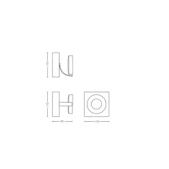 Philips Lighting CLOCKWORK single spot white 1x4.5W SELV