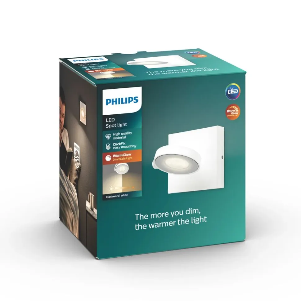 Philips Lighting CLOCKWORK single spot white 1x4.5W SELV