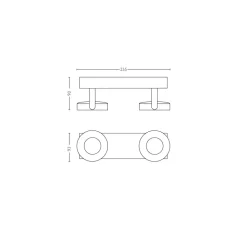 Philips Lighting CLOCKWORK bar/tube white 2x4.5W SELV