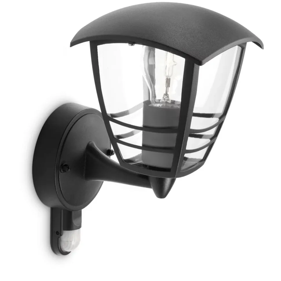 Philips Lighting Creek wall lantern black 1x60W 230V