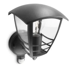 Philips Lighting Creek wall lantern black 1x60W 230V