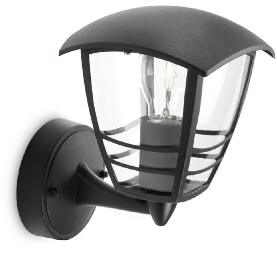 Philips Lighting Creek wall lantern black 1x60W 230V