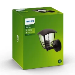 Philips Lighting Creek wall lantern black 1x60W 230V