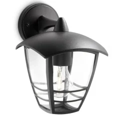 Philips Lighting Creek wall lantern black 1x60W 230V