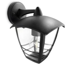 Philips Lighting Creek wall lantern black 1x60W 230V