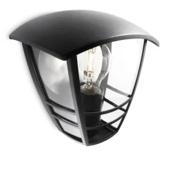 Philips Lighting Creek wall lantern black 1x60W 230V