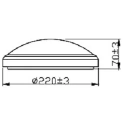 Philips Lighting Doris Ceiling 6W 27K White IP54 HV