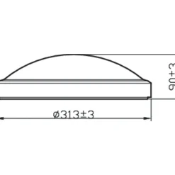 Philips Lighting DORIS CL257 EC RD 17W 27K B HV IP44 06