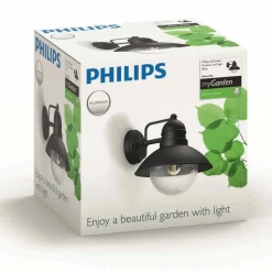 Philips Lighting Hoverfly wall lantern black 1x60W 230V