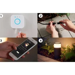 Philips Lighting Hue Calla sokkellamp wit en gekleurd licht laag basis