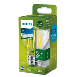Philips Lighting LED CLA 60W A60 E27 4000K CL UE SRT4