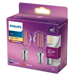 Philips Lighting LED classic 40W P45 E14 WW CL ND 2SRT6
