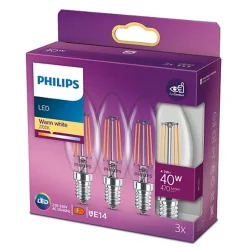 Philips Lighting LED classic 40W B35 E14 WW CL ND 3SRT6