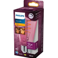 Philips Lighting Led Filamentlamp roze 25W ST19 E27