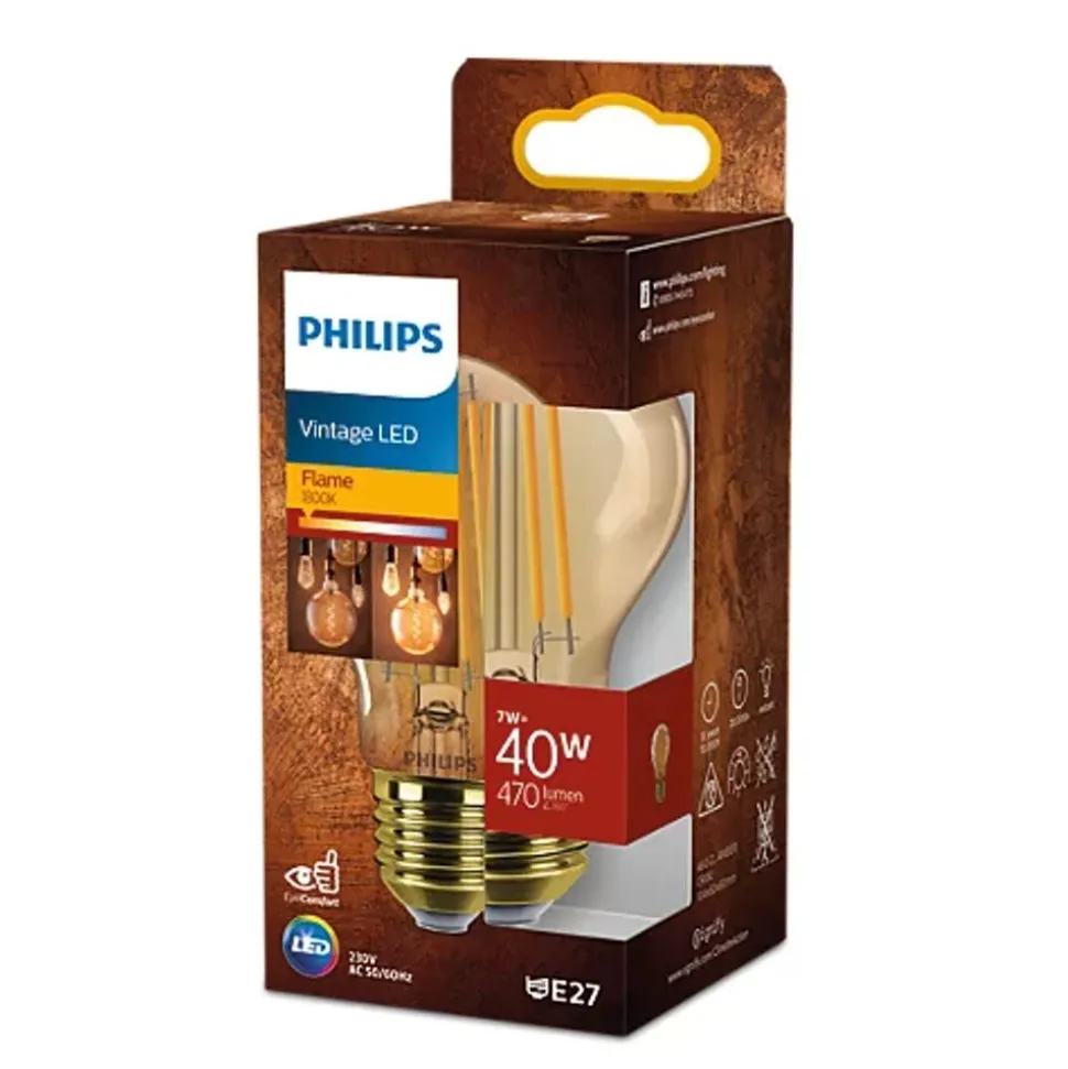 Philips Lighting Led Filamentlamp amber 40W A60 E27