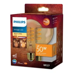 Philips Lighting Led Filamentlamp amber 50 W G95 E27