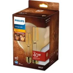Philips Lighting Led Filamentlamp amber 40W G125 E27