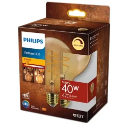 Philips Lighting LED G95 40W 2200K E27 Amber Sp DIM 1PF