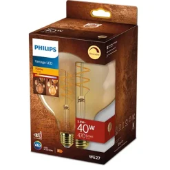 Philips Lighting LED G125 40W 2200K E27 Amber Sp DIM 1PF