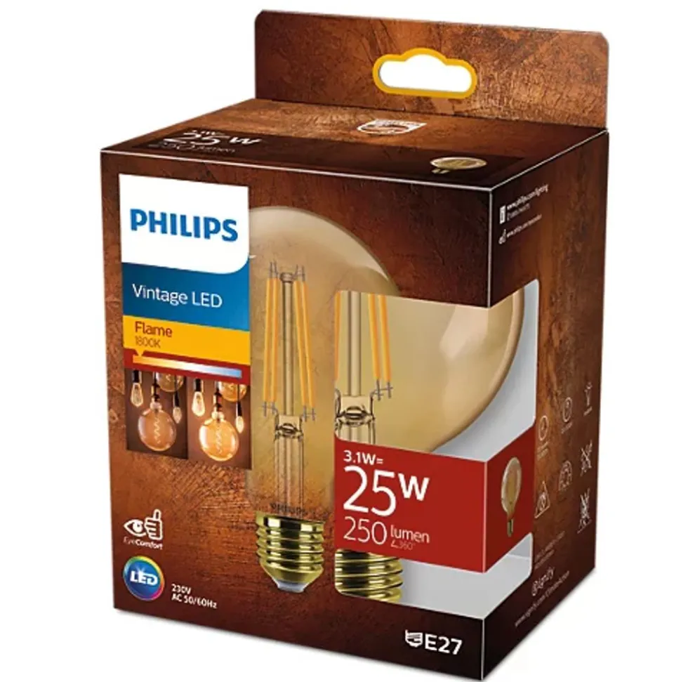 Philips Lighting LED G95 25W 1800K E27 NDSRT Amber 1PF