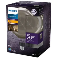 Philips Lighting LED giant 20W E27 G200 1800K smoky D