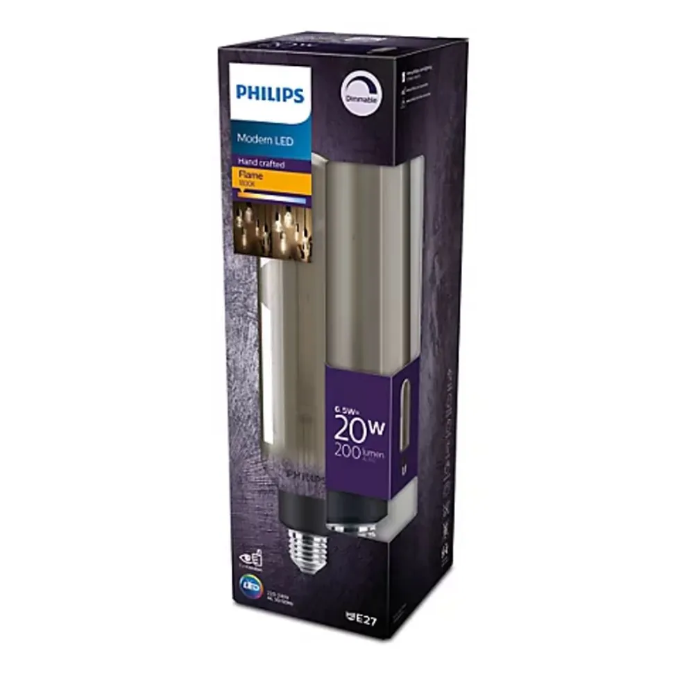 Philips Lighting LED giant 20W E27 T65 1800K smoky D