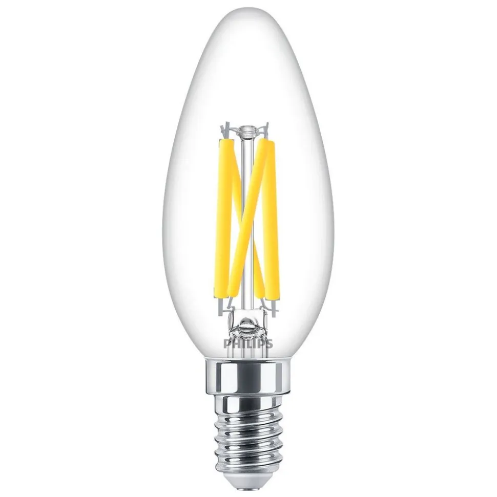 Philips Lighting LED kaarslamp Filament E14 B35 5,9W-60W Dimbaar