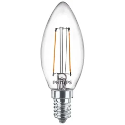 Philips Lighting LED kaarslamp Filament E14 B35 2W-25W