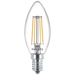 Philips Lighting LED kaarslamp Filament E14 B35 4,3W-40W (2pcs)