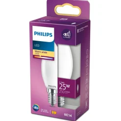 Philips Lighting LED kaarslamp E14 B35 2,2W-25W WW