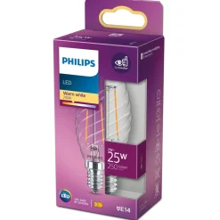 Philips Lighting LED kaarslamp Filament E14 ST35 2W-25W