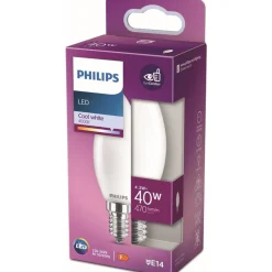 Philips Lighting LED kaarslamp E14 B35 4,3W-40W CW