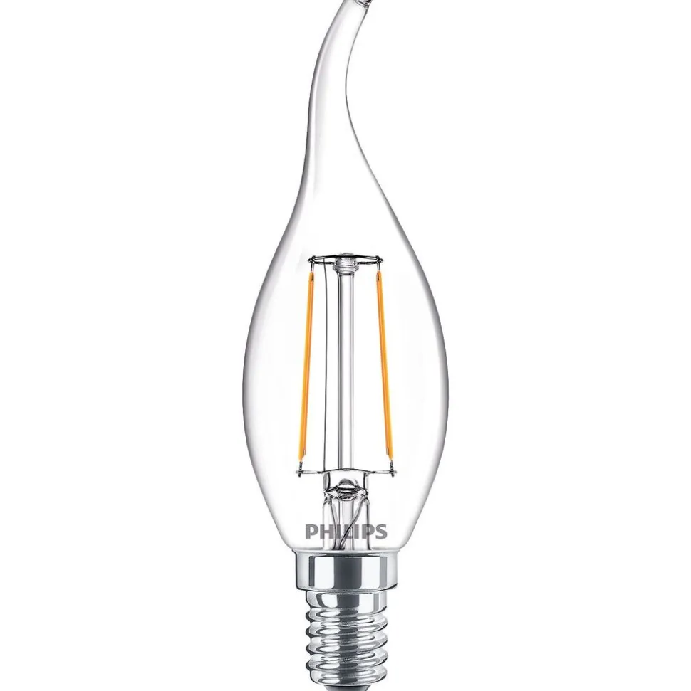 Philips Lighting LED kaarslamp Filament E14 BA35 2W-25W