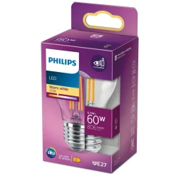 Philips Lighting LED kogellamp Filament E27 P45 6,5W-60W