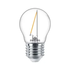 Philips Lighting LED kogellamp Filament E27 P45 1,4W-15W