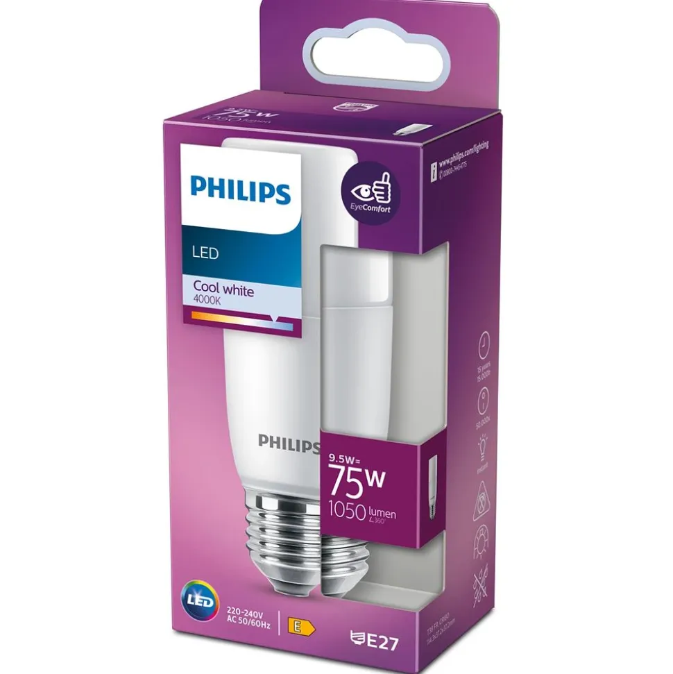 Philips Lighting LED Sticklamp E27 T38 9,5W-75W CW