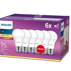 Philips Lighting LED-lamp E27 A60 13W-100W WW 6pcs
