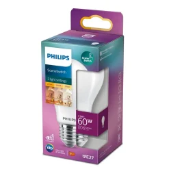 Philips Lighting LED-lamp E27 A60 7,5W-60W Scene Switch